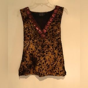 mCm velvet burnout top S